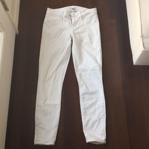 PAIGE "Verdugo Ankle" Skinny Jeans (Ultra White)